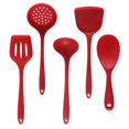 thumbnail image 2 of Utensilios de cocina de silicona, espátula de cocina de cinco piezas, cuchara sopera, juego de espátula de silicona multifuncional para cocinar, 2 of 4