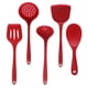 thumbnail image 3 of Utensilios de cocina de silicona, espátula de cocina de cinco piezas, cuchara sopera, juego de espátula de silicona multifuncional para cocinar, 3 of 4