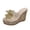 Gold, variant on Wedge Sandals for Women Elegant Glitter Platform Wedges Heels Open Toe Clear Band Slip on High Heeled Dress Shoes for Evening Party Prom Silver Size 9