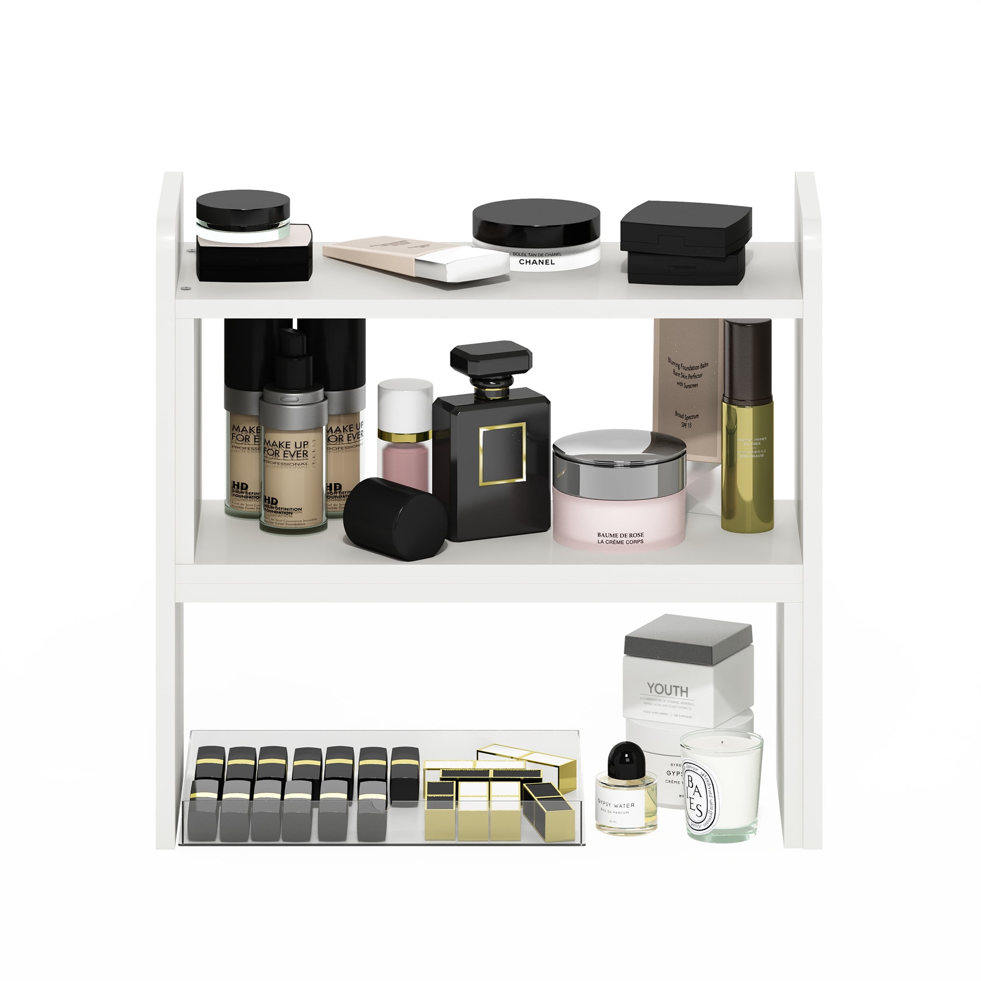 Furinno CLASSIC Desk Top Organizer Bookshelf in White