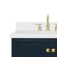 thumbnail image 6 of Ariel Cambridge 73 In. Double Oval Sink Vanity With White Quartz Countertop In Midnight Blue, 6 of 10
