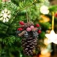 thumbnail image 4 of Fiudx Ofertas relámpago Decoraciones navideñas Piñas grandes Hechos a mano Materiales de bricolaje Frutas Flores secas Accesorios de tiro Adornos, 4 of 6