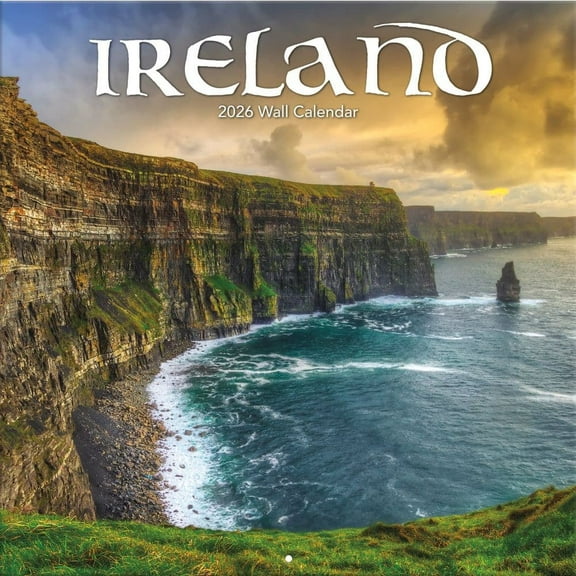 Turner Licensing, Ireland 2026 Wall Calendar, 12'' X 12'', 12-Month Calendar with Stapled Binding