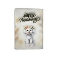 thumbnail image 2 of Happy Anniversary Bichon Frise Celebrates Wedding Love Family Party Travel Passport Wallet Bichons Dog Lovers Gifts Idea PU Leather Passport Holder Cover - 01015, 2 of 5