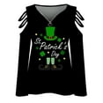 thumbnail image 2 of Gibobby Túnica holgada para mujer, camisetas informales de verano, camiseta Floral de manga cuartos con cuello redondo, blusa con abertura lateral holgada con estampado de flores（Negro， XL), 2 of 4