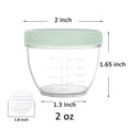 thumbnail image 2 of Youngever 18 Sets Baby Food Storage, 2 Ounce Plastic Baby Food Containers with Lids and Labels (Urban Colors), 2 of 4