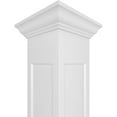 thumbnail image 5 of Ekena Millwork 6"W x 8'H Craftsman Classic Square Non-Tapered, Recessed Panel PVC Column Kit, Crown Capital & Crown Base, 5 of 9