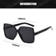 thumbnail image 2 of Gafas de sol cuadradas de la protección solar del marco de las gafas de sol grandes de moda de la moda, hechas de PC, 2 of 5