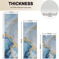 thumbnail image 4 of Blue Marble Gold Line Pattern Kitchen Rugs Sets Of 3,Kitchen Runner Rugs Non Skid Washable,Decorative Kitchen Floor Mats for Kitchen,Sink,Laundry,17"x30"+ 17"x47" + 17"x59", 4 of 6