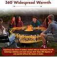 thumbnail image 6 of 21.6" Smokeless Fire Pit with Round Tabletop and Firewood Storage Shelf - Durable Carbon Steel Bonfire Fire Pit - Smokeless Fire Pits for Outside Gathering, 6 of 8