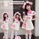 thumbnail image 1 of Vestido informal a rayas para niña, vestido mameluco de moda de verano de manga corta, ropa para niños, trajes para niños, vestidos para niños pequeños, 1 of 5