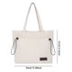 thumbnail image 4 of Bolso de hombro grande para mujer Bolso tipo cartera tipo hobo ligero Bolso de compras (blanco), 4 of 8