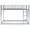 Silver, variant on Full Over Full Low Bunk Bed, Metal Bed Frame with Ladder, Load-Bearing 350lb, Black