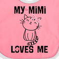 thumbnail image 4 of Inktastic Mimi Loves Me Grandchild Girls Girls Baby Bib, 4 of 4