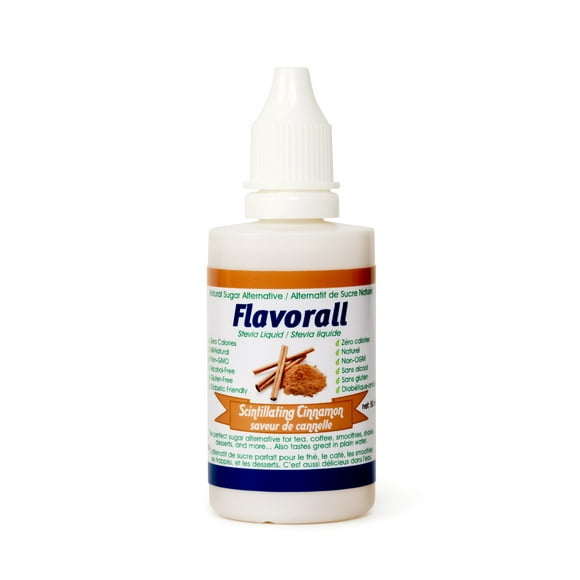 Greeniche Natural | Flavorall Scintillating Cinnamon | 50 ML | Organic and Pure Stevia Sweetener Drops | Perfect Sugar Alternative | No Bitter Aftertaste