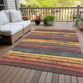 thumbnail image 6 of Addison Rugs Chantille Indoor/Outdoor Transitional Stripes Granite Washable Rectangle Rug, 5' x 7'6", 6 of 6