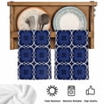thumbnail image 5 of Navy Blue Boho Kitchen Towels Set of 4, Farmhouse Abstract Floral Aesthetic Absorbent Dish Towels for Kitchen, Microfiber Hand Towel, Quick Drying Tea Towel for Cleaning Decorative Dishcloths, 5 of 7