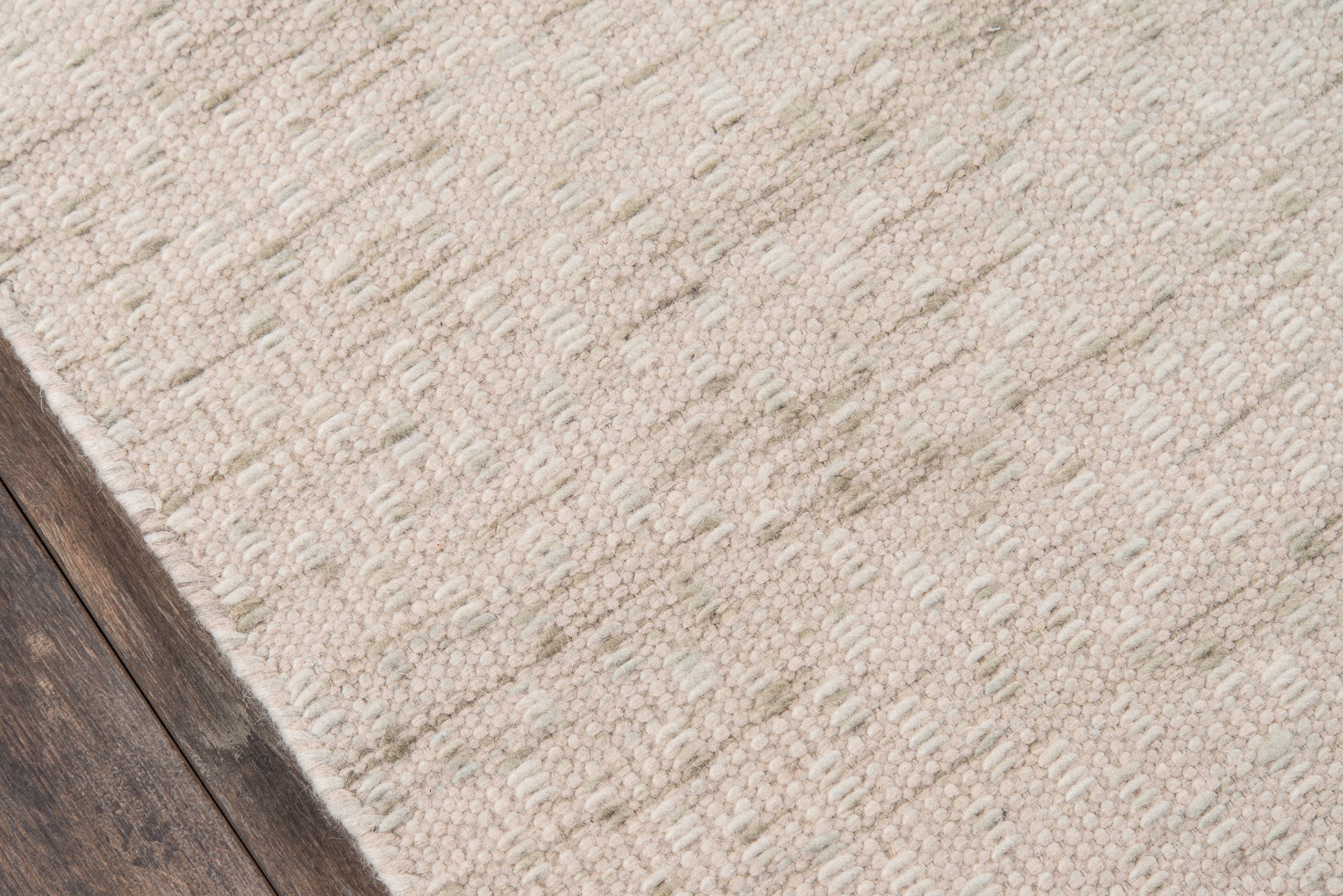 Erin Gates by Momeni Dartmouth Bartlett Beige Hand Made Wool Area Rug 5' X 8'