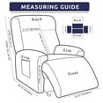 thumbnail image 2 of LKJYER Recliner Slipcover-Stretch Soft Slip Reclining Chair Slipcovers 4 -Pieces Furniture Protector for Recliner with Pocket Fitted Sofa Couch Cover Lazy Boy Chair Cover, 2 of 7
