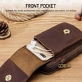 thumbnail image 4 of BULLCAPTAIN Paquete de cuero, cinturilla de cartera Bolso de cinturilla de celda Bolso de cartera Hombres Cuero Cinturón Buzhi Cinturón Rusuo Cuero Hombres, 4 of 8