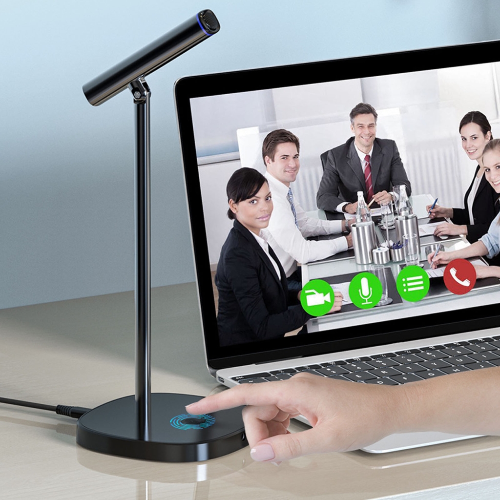 Computer Microphone Plug &Use Desktop Omnidirectional Condenser Laptop Mic Perfect for Video Conferencing, Dictation