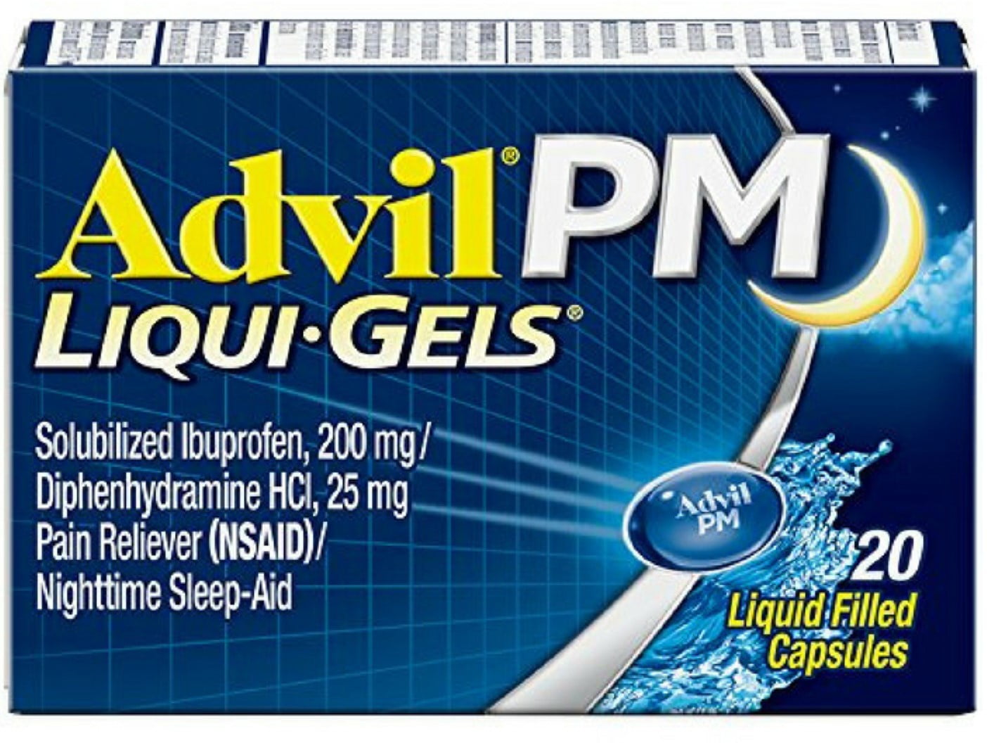 Advil PM LiquiGels Capsules 20 ea (Pack of 2)