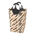thumbnail image 1 of DouZhe 50L Rectangular Laundry Basket, Modern Animal Print Black Yellow Prints Waterproof Foldable Laundry Hamper with Aluminum Handles, 1 of 6