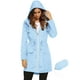thumbnail image 1 of Chubasquero LOMON, ligero e impermeable para mujer, color azul claro, 1 of 6