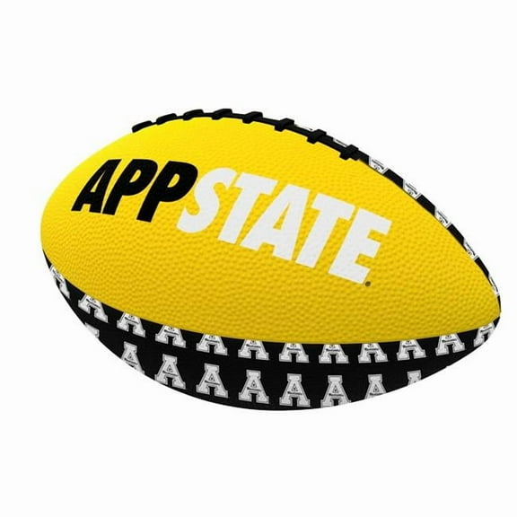 Logo Brands 105-93MR-3 Appalachian State Repeating Mini Rubber Football