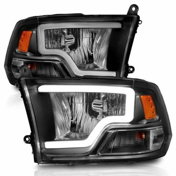 ANZO For Ram 1500/2500/3500 2011-2018 Crystal Headlights Black Housing | 111515