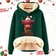 thumbnail image 2 of WILLBEST Sudadera con Capucha para Mujer, Estampado Navideño de Vaca, Cálida XXXXX-Grande, 2 of 4