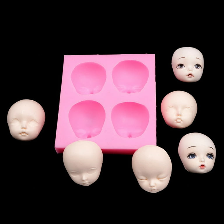 Doll Silhouette 3 Cavities - Silicone Mold –