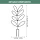 thumbnail image 2 of Nestingho 2Ud Rejilla Metálica Para Plantas Trepadoras Soporte Resistente Para Plantas En Jardín, 2 of 8