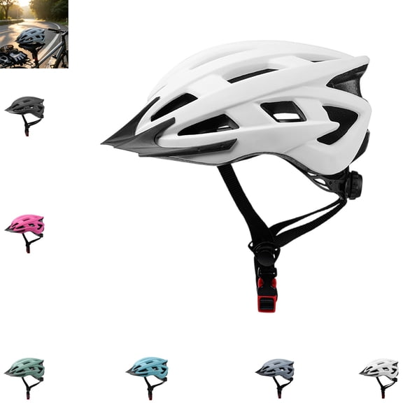 Lightweight Adult Bike Helmet – Imitation One-Piece Road Cycling Helmet with 21 Air Flow Vents, Removable Washable Padding, Adjustable Dial System