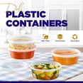 thumbnail image 6 of Deli Containers with Lids [48 Set] 8-16-32 oz, Food Storage Containers with Lids, Soup Containers for Restaurant, Stackable Plastic Containers, Meal Prep Containers, Leakproof, Freezer/Dishwasher, 6 of 8