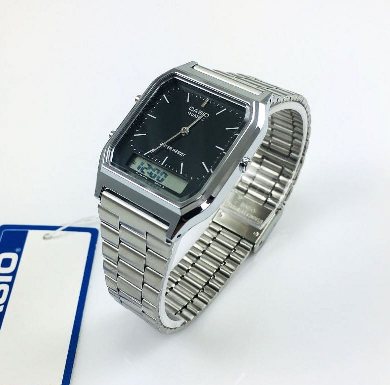 Casio Classic Analog Digital Stainless Steel Watch photo 5