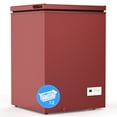 thumbnail image 2 of KNDKO 3.5 Cu.Ft Low temperature Chest Freezer with 2 Removable Baskets, Electronic Control, Super-Low Temperature 14℉ to -40℉, Red, 2 of 9