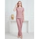 thumbnail image 2 of Conjunto 2 Piezas, Blusa Manga Corta y Pantalón Recto con Abertura, Estilo Elegante y Moderno para Mujer, 2 of 5