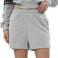 thumbnail image 3 of Amazhiyu Women's High Waist Elastic Sweatshorts Comfy Lounge Bottom with Pockets, 3 of 10