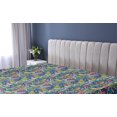 thumbnail image 5 of Ambesonne Jungle Boho Fitted Sheet, Cottagecore Leaves Art, Queen Size, Pale Green Rose Coral, 5 of 5