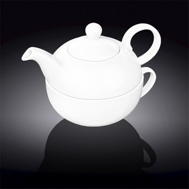 Wilmax 994048 Tea For One Set, White - Pack of 24