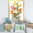 thumbnail image 3 of Designart 'Blooming Orange and White Tulips Flower' Traditional Framed Art Print, 3 of 4