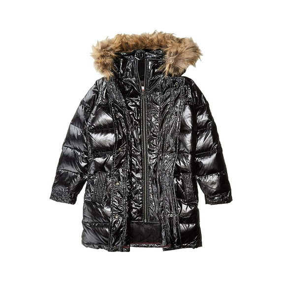 Appaman Kids Long Down Coat (Toddler/Little Kids/Big Kids) Sparkle Black