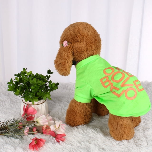 Camiseta para Mascotas, Ropa para Cachorros, Gato, Chaleco, Disfraces para Primavera/Verano/Otoño, #24, L