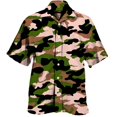 thumbnail image 3 of Nuevas camisas de hombre con estampado 3D de camuflaje, camisetas casuales de manga corta con cuello vuelto para parejas, camisas militares tácticas de un solo pecho, 3 of 5