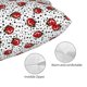 thumbnail image 3 of Fotbe Red Ladybugs On Black Dotted Funda de Almohada Decorativa Estilo Occidental, Lujo en Algodón, Fundas para Almohadas King, Cojín Estampado para Decoración del Hogar-14"x20", 3 of 6