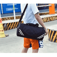thumbnail image 2 of Maleta Deportiva Bloosom  Casual Gimnasio Mochila Viaje Gym Franjas M Negro Franjas Plateado, 2 of 4