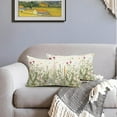 thumbnail image 5 of Spring Floral Lumbar Pillow Covers 12x20 Inch Set of 2 Sage Green Herbs Yellow Flowers Botanical Decorative Throw Pillows Summer Leaves Pillow Cases Farmhouse Home Decor for Sofa Couch Outdoor, 5 of 6