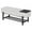 Black, variant on GZXS 47.24" Entryway Shoe Bench with Flip Top and Hidden Storage, Modern Upholstered Bench with Open Shelf and Black Rubber Wood Legs, for Living Room, Bedroom, Hallway