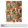 thumbnail image 4 of ONETECH Mushroom Throw Blanket Fleech Blanket Retro Floral Fall Flower Thanksgiving Soft Fuzzy Blanket Cozy Warm Blankets for Sofa Couch Bed Lightweight Cover Living Room Bedroom Decor, 4 of 6